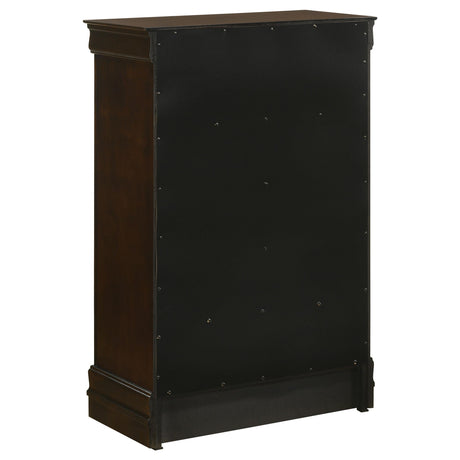  Coaster Furniture Louis Philippe 202415 5-Drawer Bedroom Chest - Cappuccino IMAGE 5