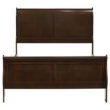  Coaster Furniture Louis Philippe 202411F Wood Full Sleigh Bed - Cappuccino IMAGE 3