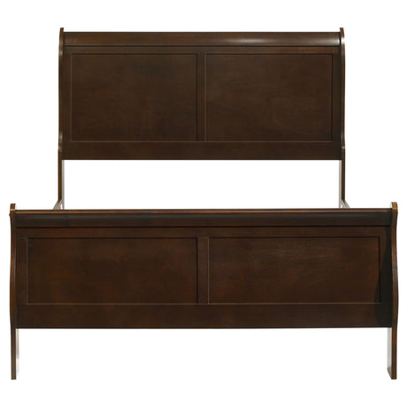 Coaster Furniture Louis Philippe 202411F Wood Full Sleigh Bed - Cappuccino IMAGE 3