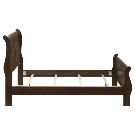  Coaster Furniture Louis Philippe 202411F Wood Full Sleigh Bed - Cappuccino IMAGE 5