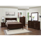  Coaster Furniture Louis Philippe 202411F Wood Full Sleigh Bed - Cappuccino IMAGE 7