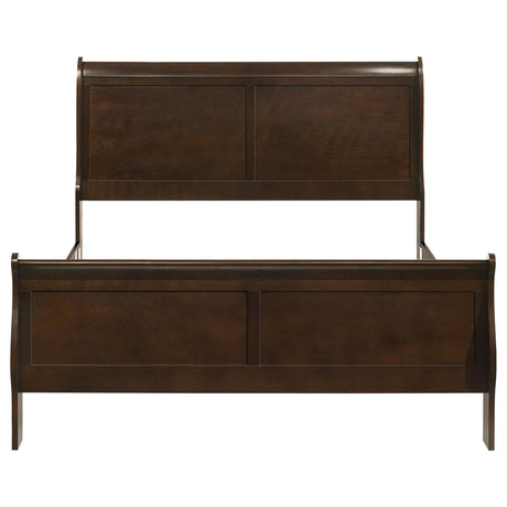  Coaster Furniture Louis Philippe 202411Q Wood Queen Sleigh Bed - Cappuccino IMAGE 3