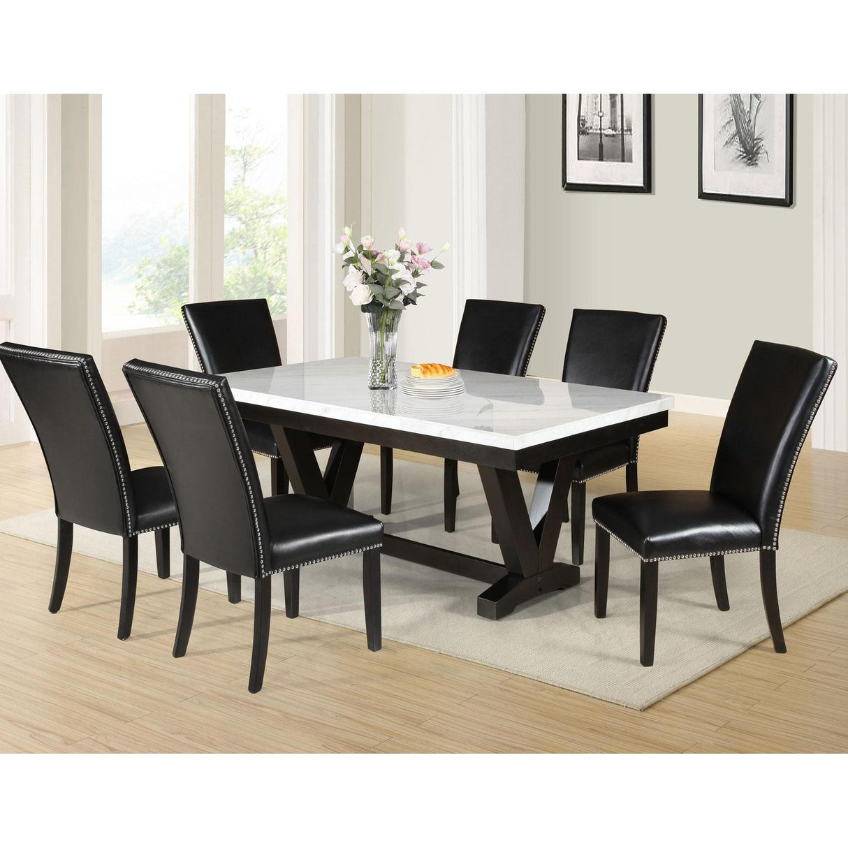  Steve Silver Furniture Finley FL500 7 pc Dining Set IMAGE 1