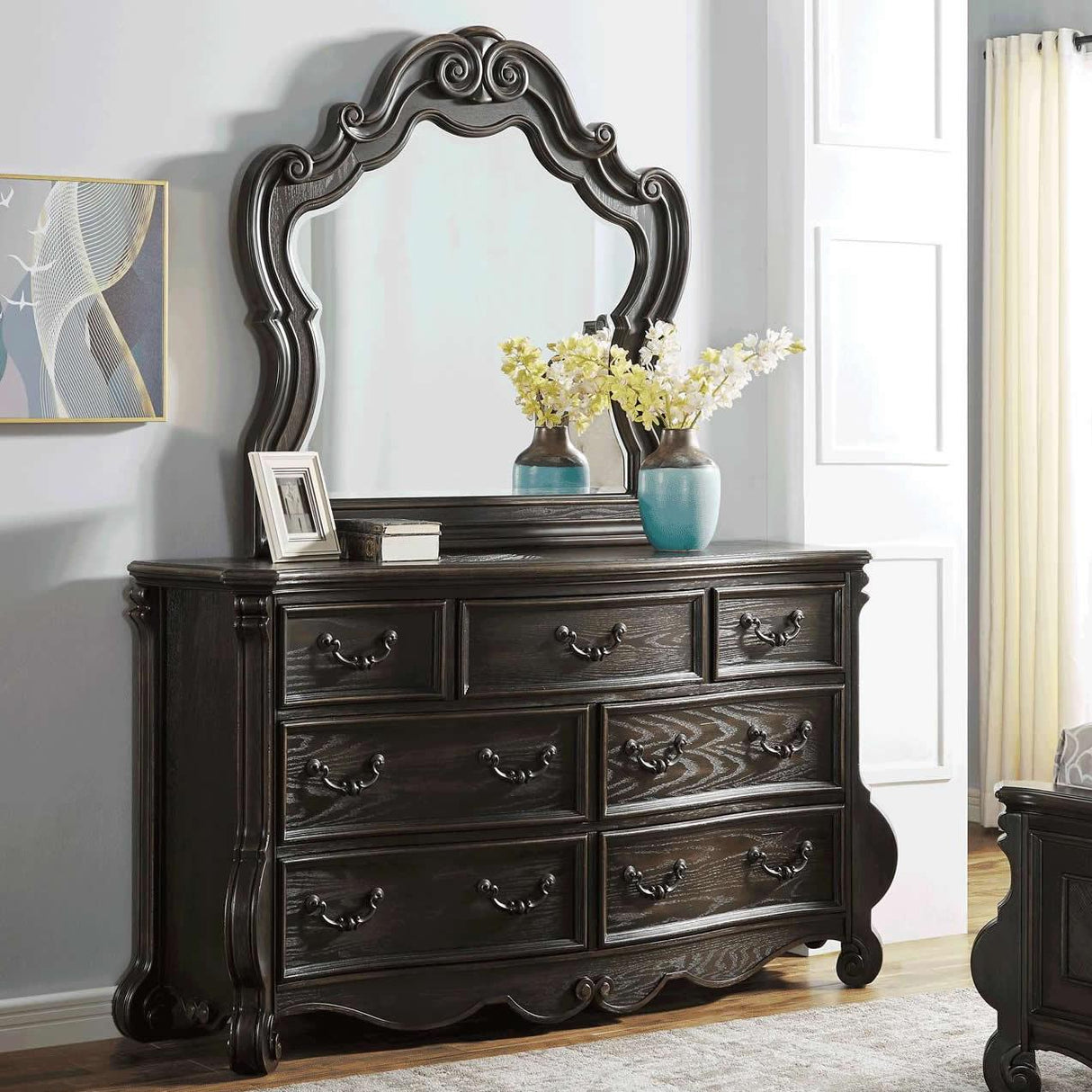  Steve Silver Furniture Rhapsody RH900 6 pc King Sleigh Bedroom Set IMAGE 4