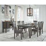 Signature Design by Ashley Hallanden D589D6 7 pc Dining Set IMAGE 1