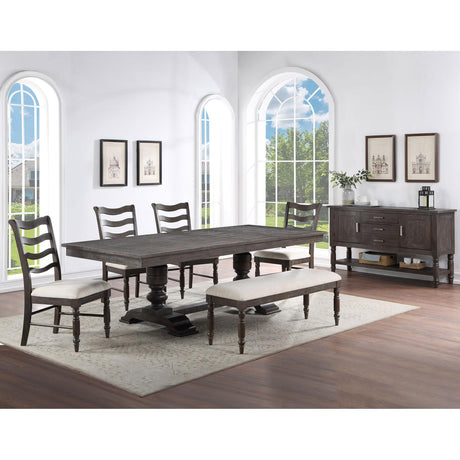  Steve Silver Furniture Hutchins HU500 9 pc Dining Set IMAGE 1