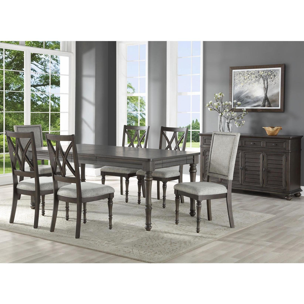  Steve Silver Furniture Linnett LT5 5 pc Dining Set IMAGE 1