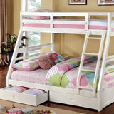  Furniture of America California CM-BK588WH Bunk Bed IMAGE 2