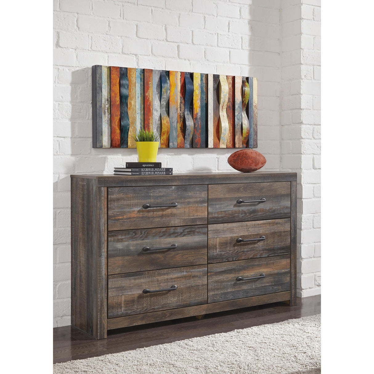  Signature Design by Ashley Drystan B211 6 pc Queen Panel Bedroom Set IMAGE 2