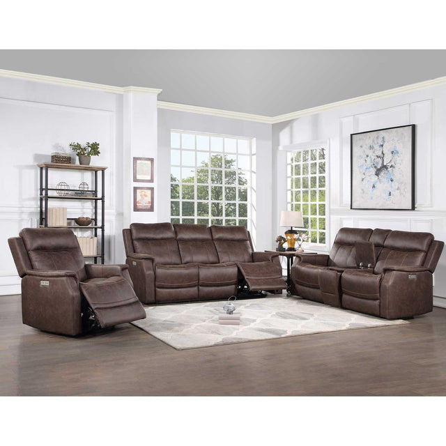  Steve Silver Furniture Valencia VA950 3 pc Power Reclining Living Room Set - Walnut IMAGE 1