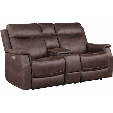  Steve Silver Furniture Valencia VA950 3 pc Power Reclining Living Room Set - Walnut IMAGE 3