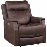  Steve Silver Furniture Valencia VA950 3 pc Power Reclining Living Room Set - Walnut IMAGE 4