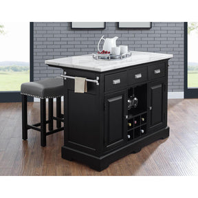  Steve Silver Furniture Aspen AS380 3 pc Counter Height Dining Set IMAGE 1