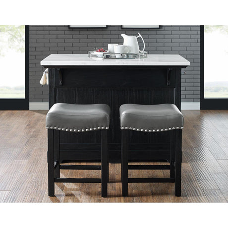  Steve Silver Furniture Aspen AS380 3 pc Counter Height Dining Set IMAGE 2