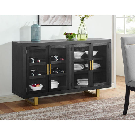  Steve Silver Furniture Yves YS500 10 pc Dining Set - Grey IMAGE 4