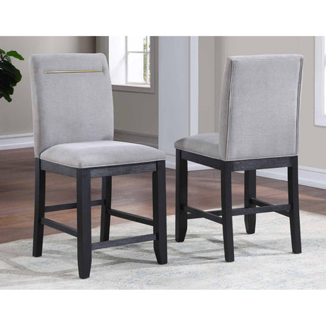  Steve Silver Furniture Yves YS500 8 pc Counter Height Dining Set - Grey IMAGE 3