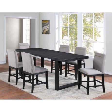  Steve Silver Furniture Yves YS500 7 pc Counter Height Dining Set - Grey IMAGE 1