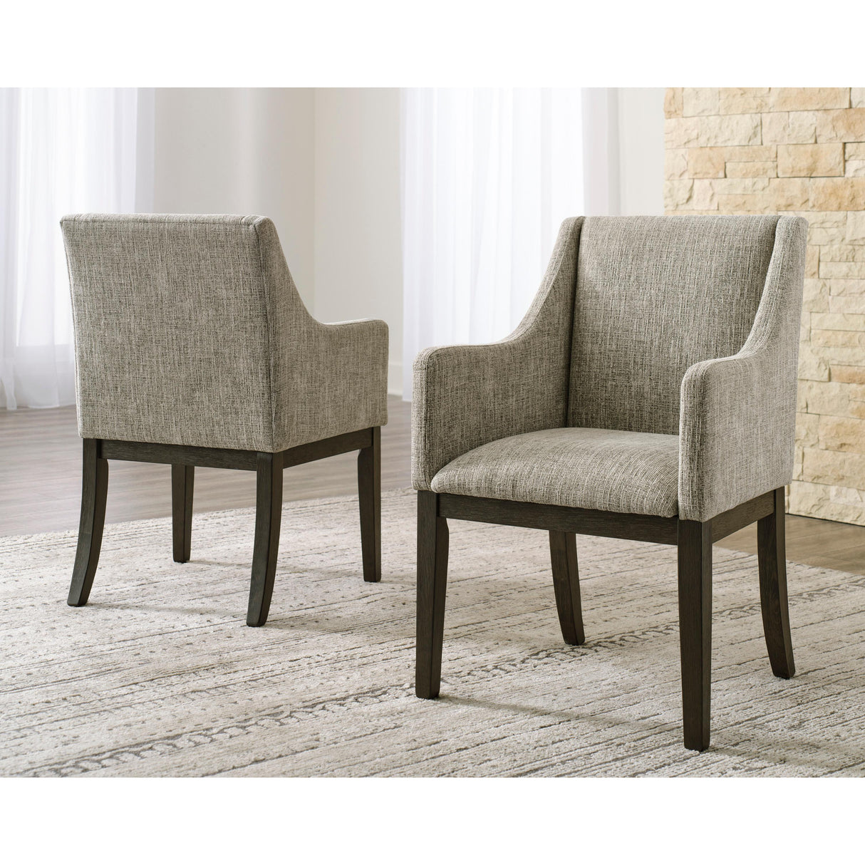  Signature Design by Ashley Burkhaus D984D3 7 pc Dining Set IMAGE 4