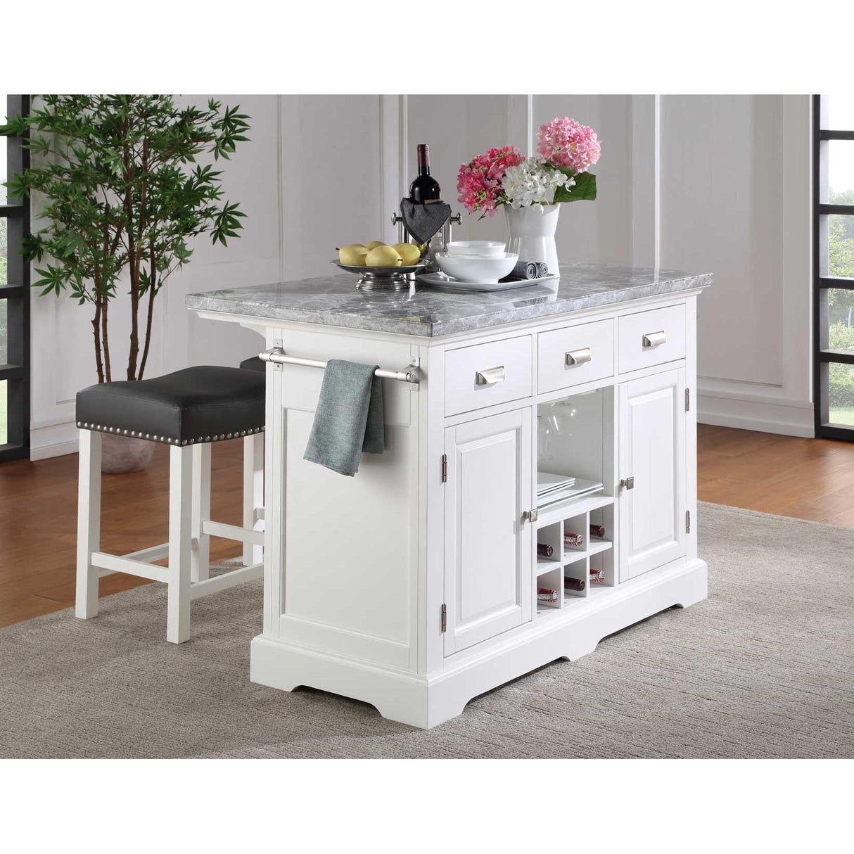  Steve Silver Furniture Zermatt ZR380 3 pc Counter Height Dining Set IMAGE 3