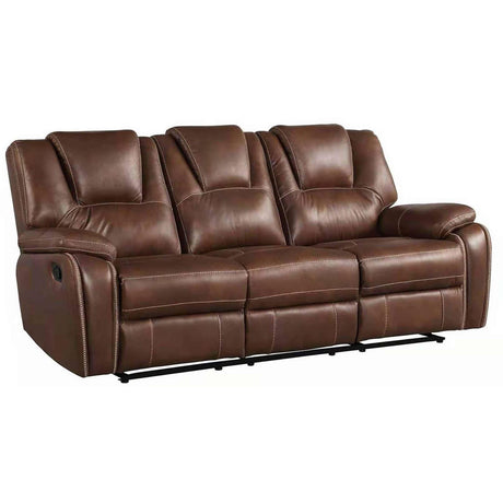  Steve Silver Furniture Katrine KT800 3 pc Reclining Living Room Set - Chestnut Brown IMAGE 2