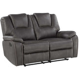  Steve Silver Furniture Katrine KT800 3 pc Reclining Living Room Set - Charcoal IMAGE 3