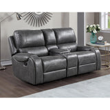  Steve Silver Furniture Keily KE800 3 pc Reclining Living Room Set - Grey IMAGE 3
