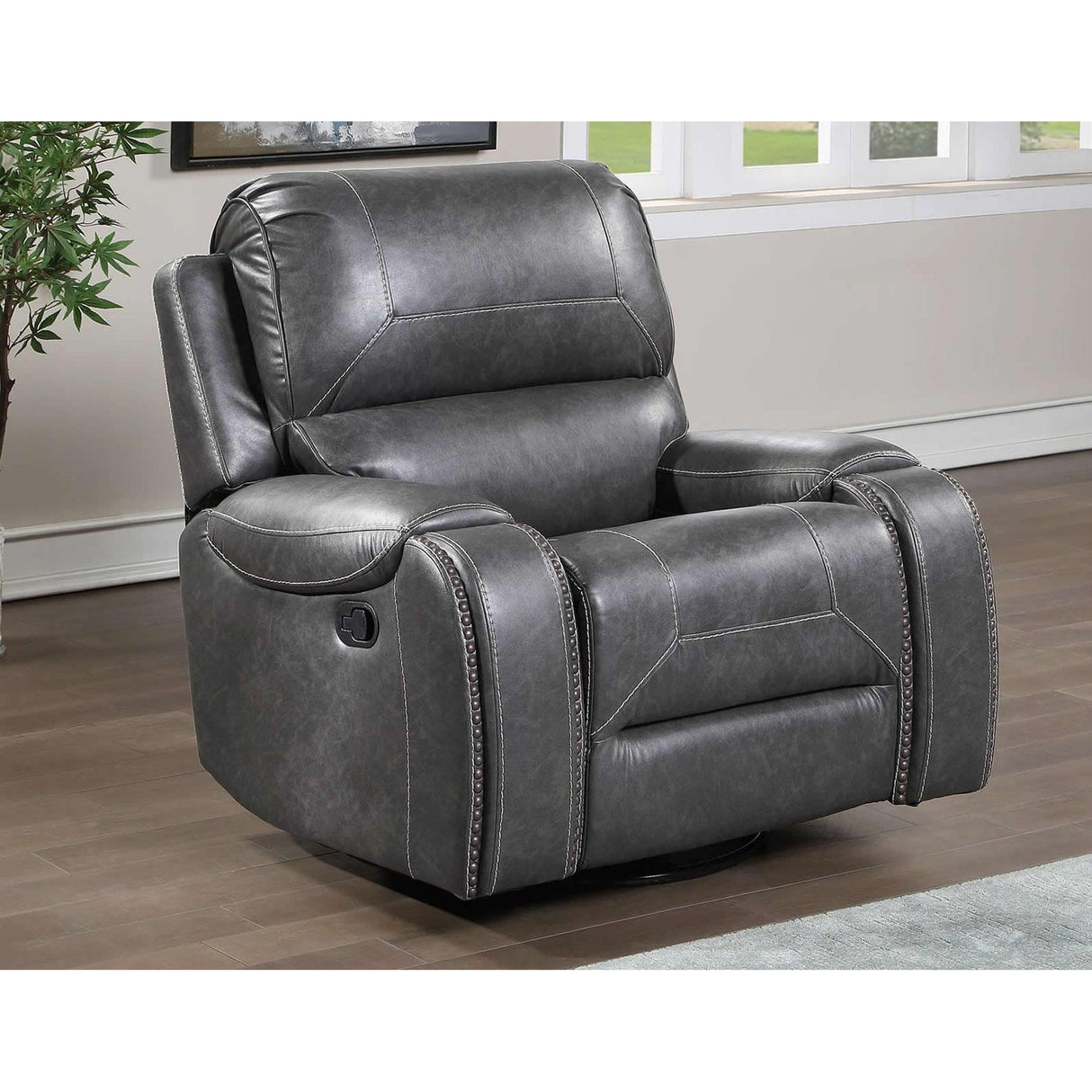  Steve Silver Furniture Keily KE800 3 pc Reclining Living Room Set - Grey IMAGE 4