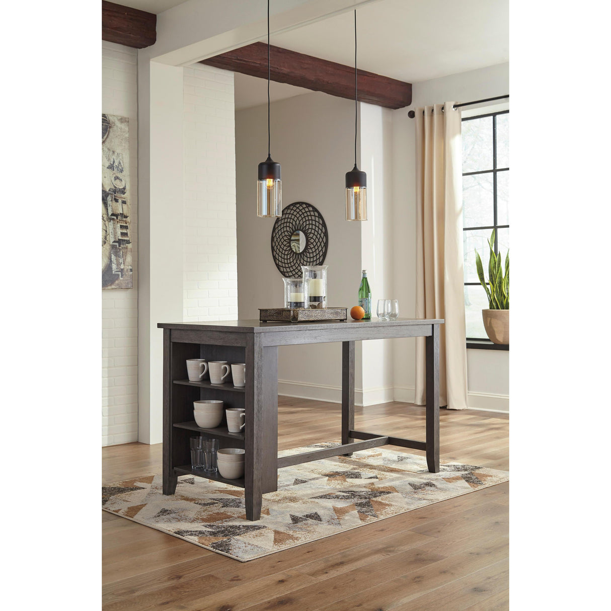  Signature Design by Ashley Caitbrook D388D3 5 pc Counter Height Dining Set IMAGE 2