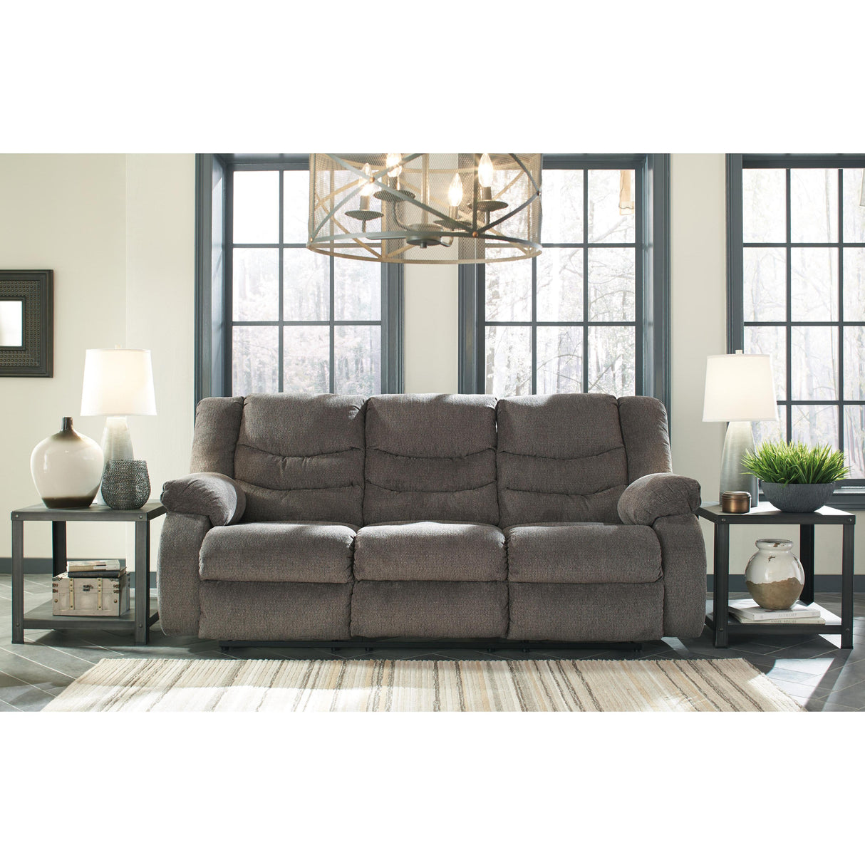  Signature Design by Ashley Tulen 98606U2 2 pc Reclining Living Room Set IMAGE 2