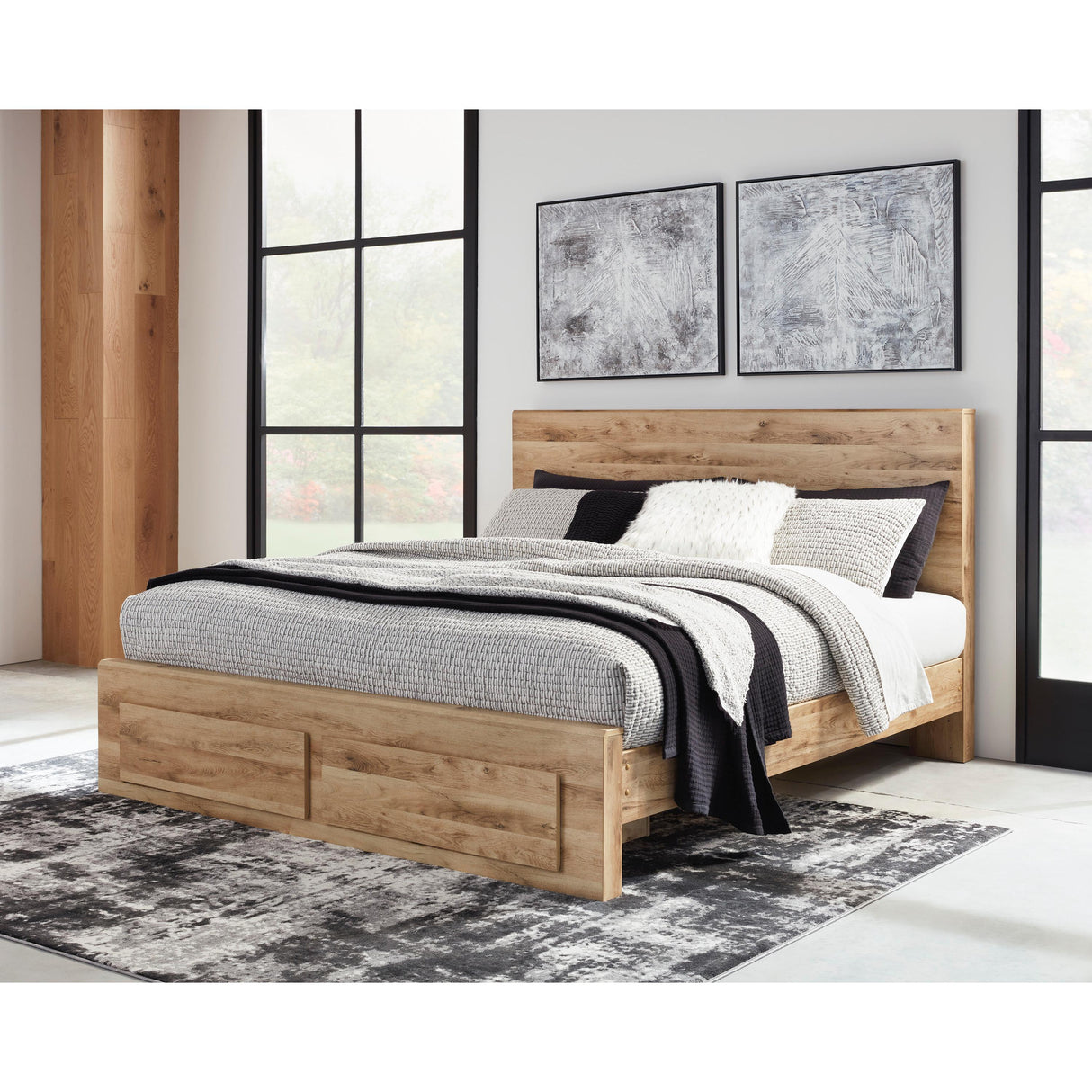  Signature Design by Ashley Hyanna B1050B15 6 pc Queen Platform Storage Bedroom Set IMAGE 2
