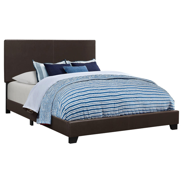 Dorian Upholstered Queen Bed Brown image