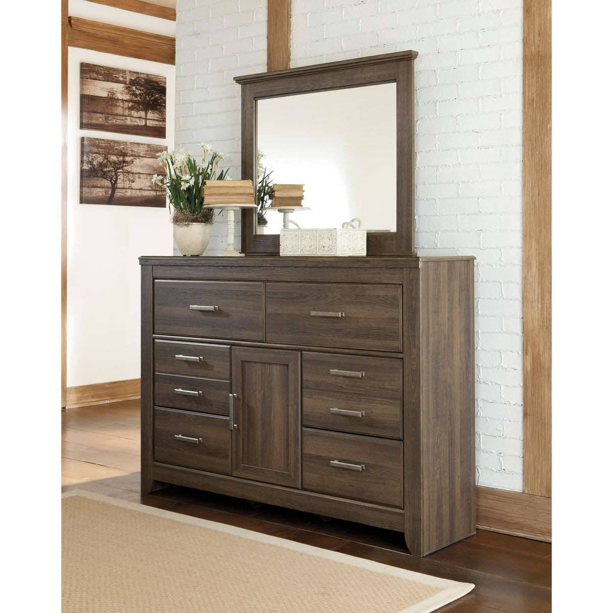  Signature Design by Ashley Juararo B251B17 7 pc Queen Poster Bedroom Set IMAGE 3