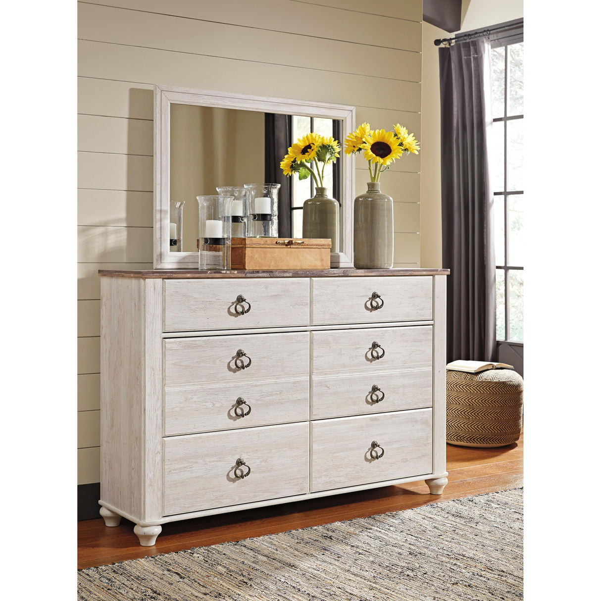  Signature Design by Ashley Willowton B267B35 7 pc Queen Panel Bedroom Set IMAGE 3