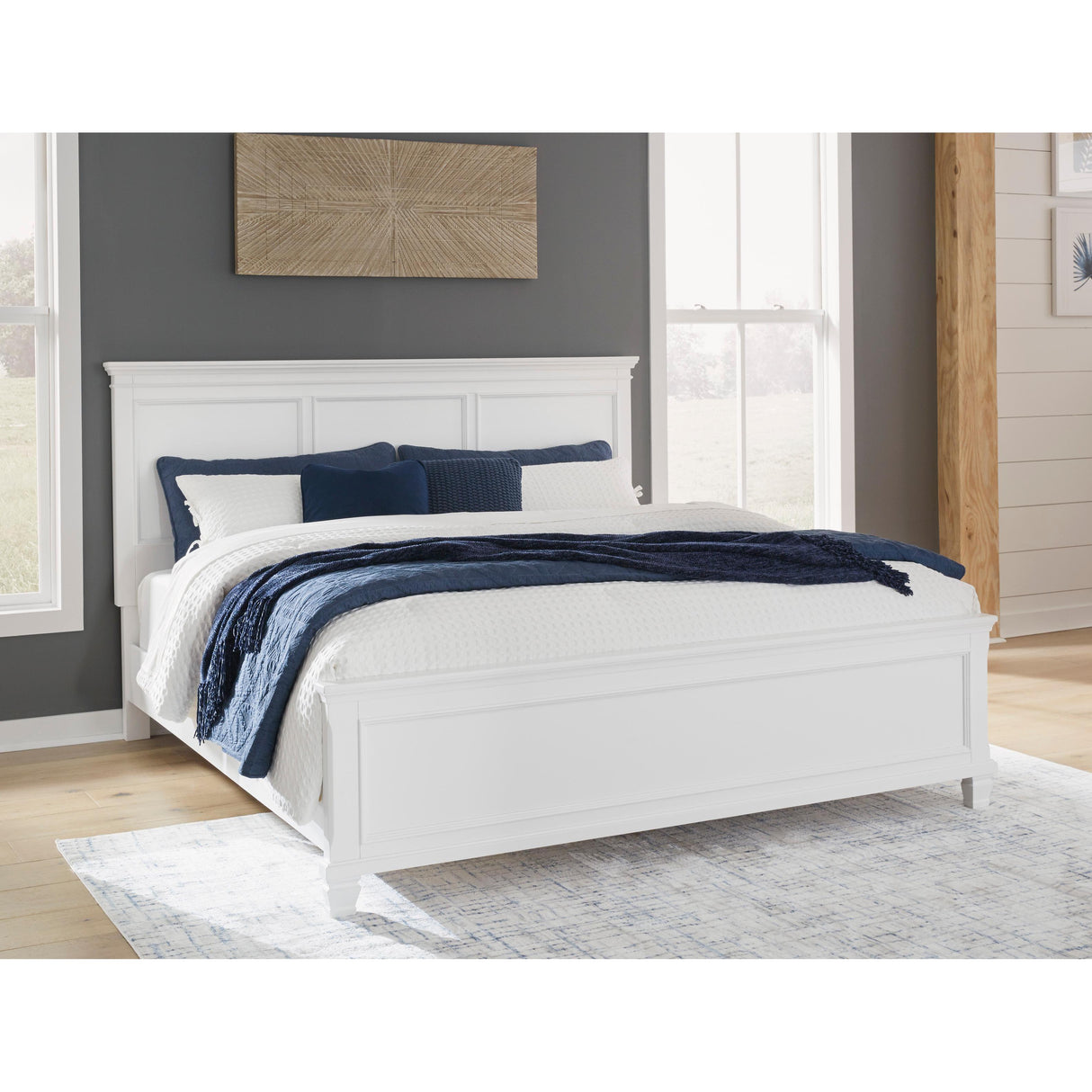  Signature Design by Ashley Fortman B680 7 pc Queen Panel Bedroom Set IMAGE 2