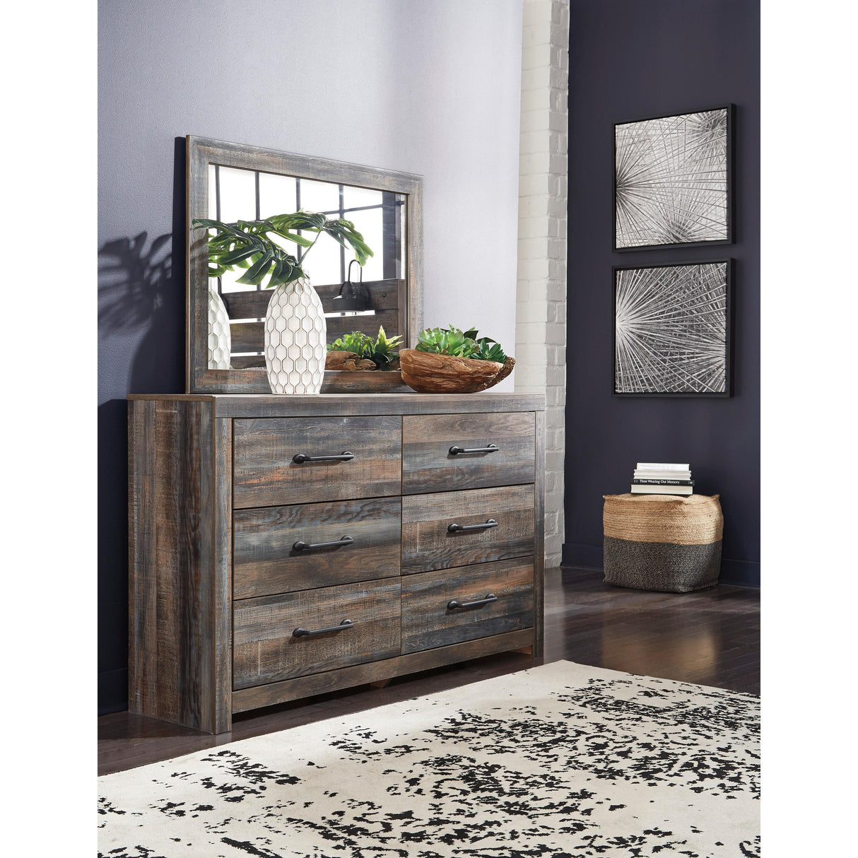  Signature Design by Ashley Drystan B211 6 pc Queen Panel Bedroom Set IMAGE 2