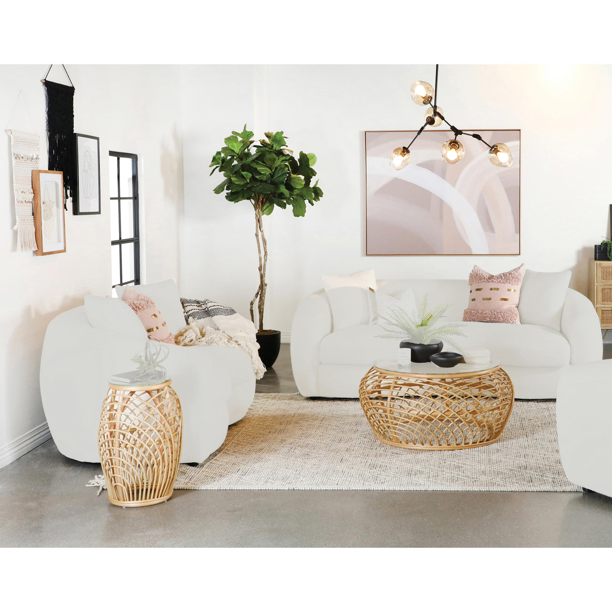  Coaster Furniture Isabella 509871-S2 2 pc Living Room Set IMAGE 1