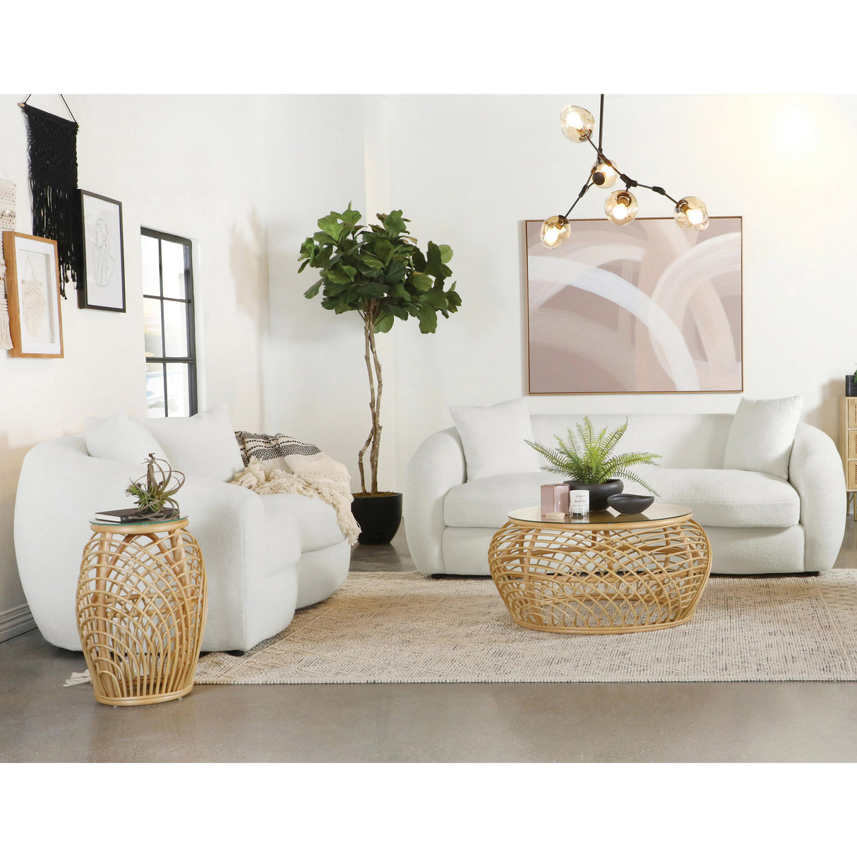  Coaster Furniture Isabella 509871-S2 2 pc Living Room Set IMAGE 2