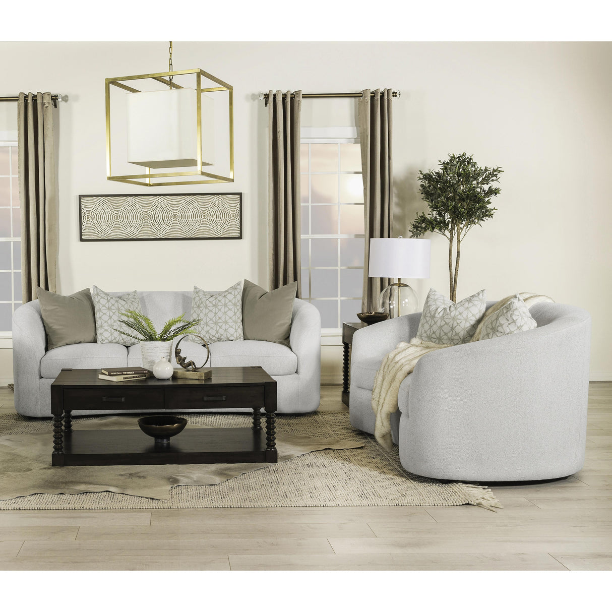  Coaster Furniture Rainn 509171-S2 2 pc Living Room Set IMAGE 1