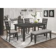  Coaster Furniture Dalila 102721GRY 6 pc Dining Room Set IMAGE 1