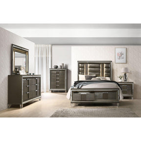  Elements International Twenty Nine TN600 7 pc Queen Platform Bedroom Set IMAGE 1
