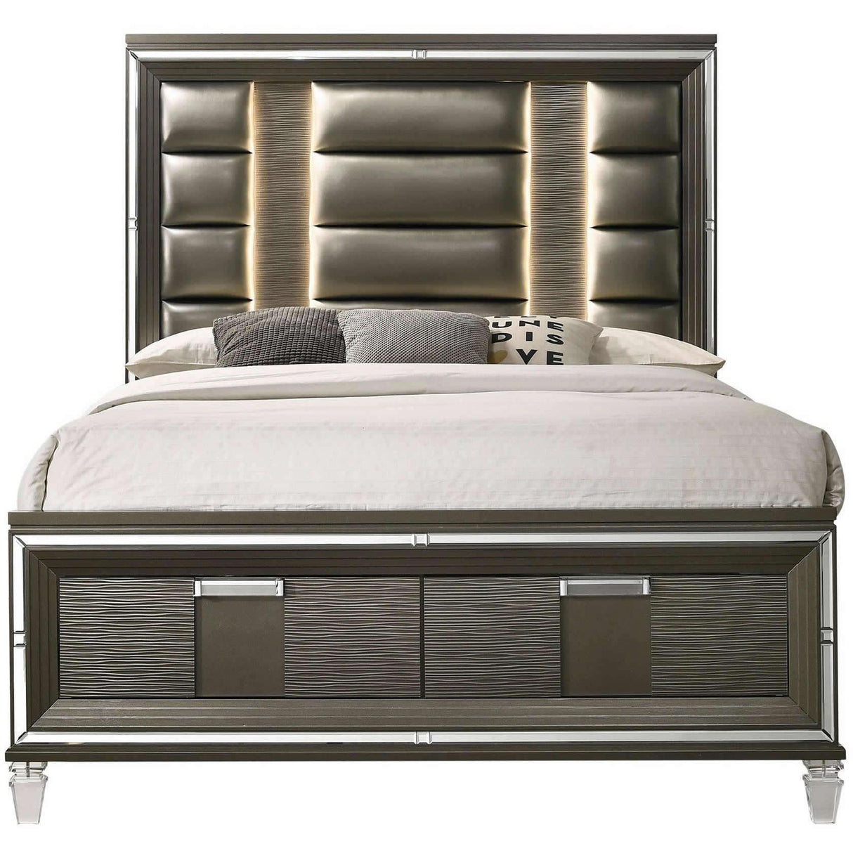  Elements International Twenty Nine TN600 7 pc Queen Platform Bedroom Set IMAGE 2