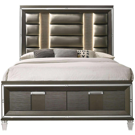 Elements International Twenty Nine TN600 7 pc Queen Platform Bedroom Set IMAGE 2