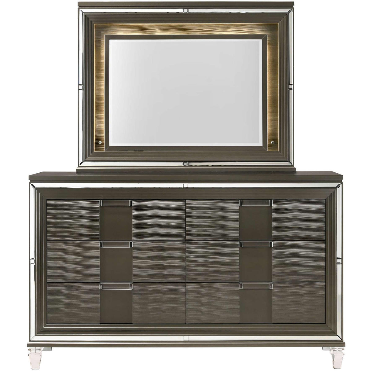  Elements International Twenty Nine TN600 7 pc Queen Platform Bedroom Set IMAGE 3