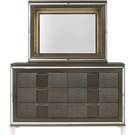  Elements International Twenty Nine TN600 7 pc Queen Platform Bedroom Set IMAGE 3