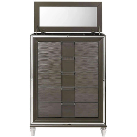  Elements International Twenty Nine TN600 7 pc Queen Platform Bedroom Set IMAGE 4