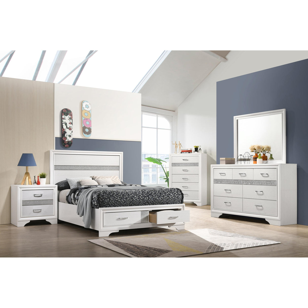  Coaster Furniture Miranda 205111F-S5 7 pc Full Storage Bedroom Set IMAGE 1