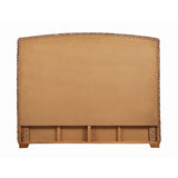 Coaster Furniture Laughton 300501KW Banana Leaf California King Panel Bed - Amber IMAGE 3