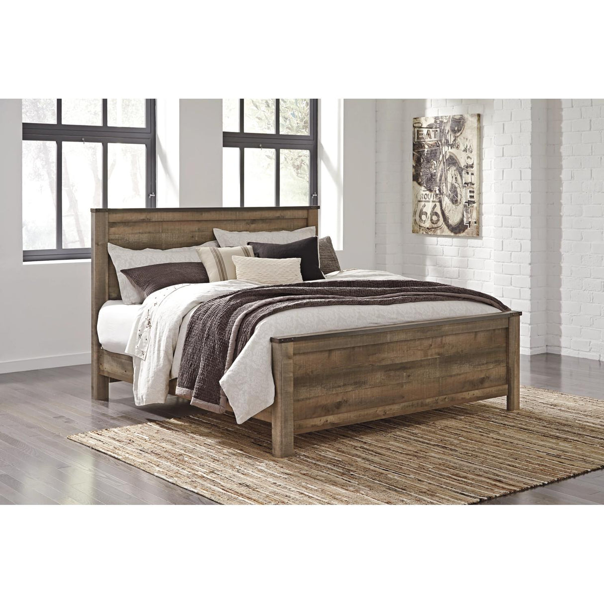  Signature Design by Ashley Trinell King Panel Bed B446-58/B446-56/B446-97 IMAGE 2