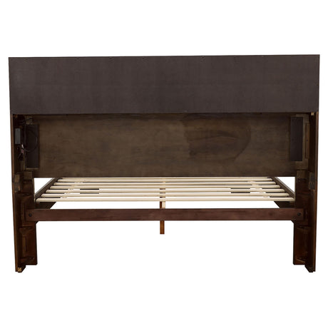  Coaster Furniture Jessica 200719KW California King LED Storage Bookcase Bed - Cappuccino IMAGE 5