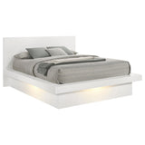  Coaster Furniture Jessica 202990KE Wood Eastern King LED Panel Bed - Snow White IMAGE 2
